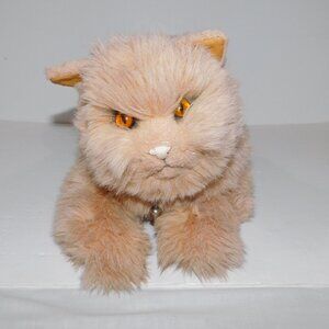 VTG 1987 Gund Design 23" Plush stuffed Tan Persian Cat w Gold Eyes Cleopatra